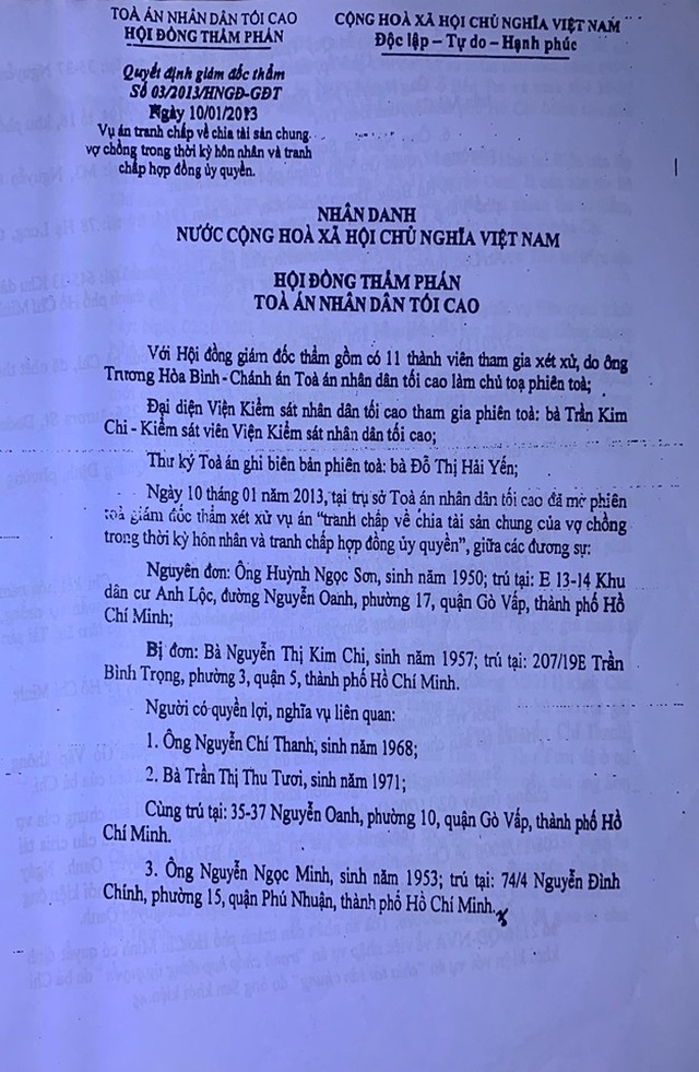 TP.HCM: Bản án có hiệu lực gần 10 năm vẫn “dài cổ” chờ thi hành án! - 7 TP.HCM: Bản án có hiệu lực gần 10 năm vẫn “dài cổ” chờ thi hành án! - 7