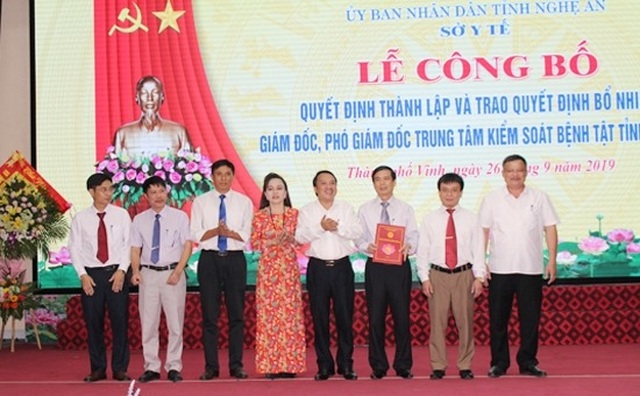 Thành lập trung tâm kiểm soát bệnh tật tỉnh Nghệ An - 1 Thành lập trung tâm kiểm soát bệnh tật tỉnh Nghệ An - 1