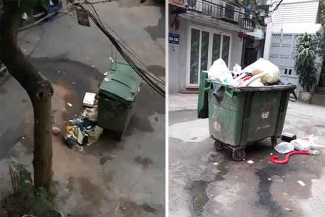 Người dân sống giữa Thủ đô khốn khổ vì những thùng rác bốc mùi xú uế - 1 Người dân sống giữa Thủ đô khốn khổ vì những thùng rác bốc mùi xú uế - 1