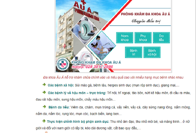 Không được cấp phép, phòng khám vẫn quảng cáo nổ vá màng trinh, lắp bi, kéo dài dương vật - 1 Không được cấp phép, phòng khám vẫn quảng cáo nổ vá màng trinh, lắp bi, kéo dài dương vật - 1