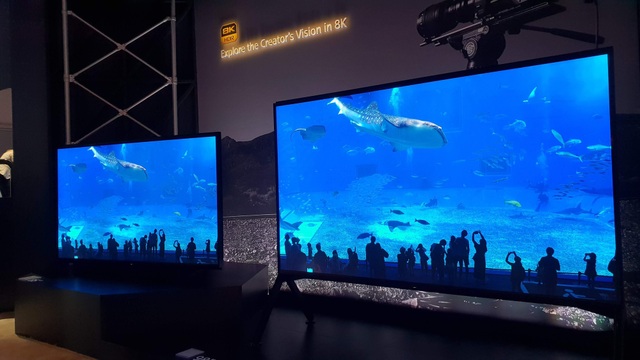 Xem các ông lớn Samsung, LG, Sony đọ TV 8K khủng tại CES 2019 - Ảnh 4. Xem các ông lớn Samsung, LG, Sony đọ TV 8K khủng tại CES 2019 - Ảnh 4.