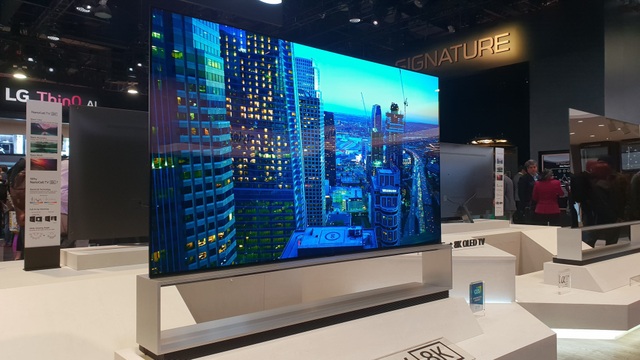 Xem các ông lớn Samsung, LG, Sony đọ TV 8K khủng tại CES 2019 - Ảnh 5. Xem các ông lớn Samsung, LG, Sony đọ TV 8K khủng tại CES 2019 - Ảnh 5.