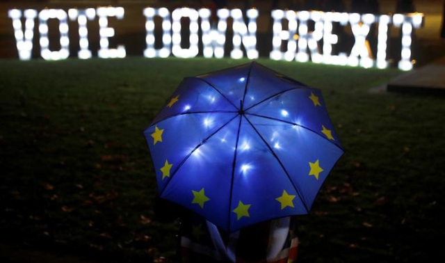 Người Anh xuống đường vì Brexit trước giờ G - Ảnh 6. Người Anh xuống đường vì Brexit trước giờ G - Ảnh 6.