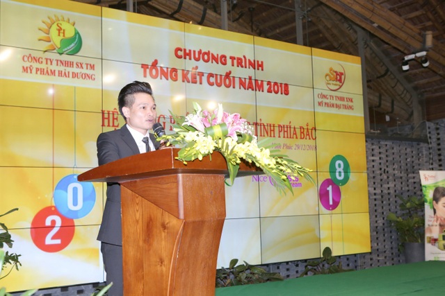 Ông Nguyễn Viết Thắng – Tổng giám đốc công ty Đại Thắng phát biểu tri ân
