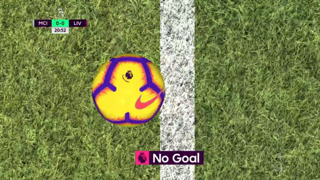 Những khoảnh khắc ở chiến thắng quan trọng của Man City trước Liverpool - 10
Chỉ còn chừng 1cm nữa bóng đã đi hẳn qua vạch vôi sau cú phá bóng của Stones đập người Ederson bật vào lưới nhà (cầu môn phía trái). Tuy nhiên khi trái bóng chưa qua hết vạch vôi thì chưa có bàn thắng