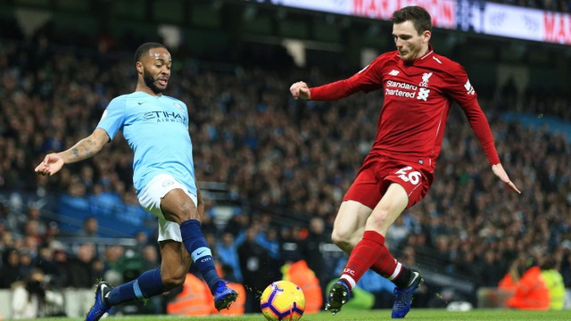 Những khoảnh khắc ở chiến thắng quan trọng của Man City trước Liverpool - 17
Sterling (trái) thường xuyên bị Robertson ngăn chặn, cựu cầu thủ Liverpool đã thi đấu khá mờ nhạt trong suốt hiệp một và phần đầu hiệp hai
