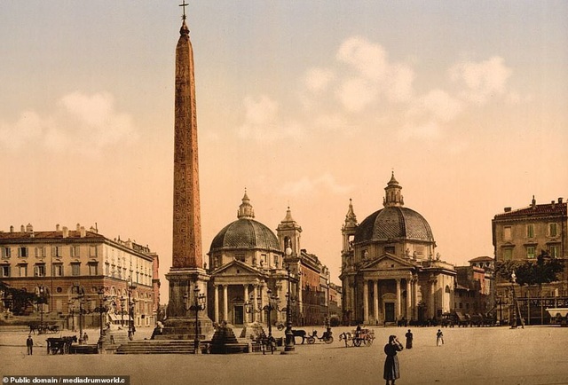Chiêm ngưỡng vẻ đẹp thế giới cách đây 100 năm - 3
Quảng trường Piazza del Popolo ở thành phố Rome, Ý.