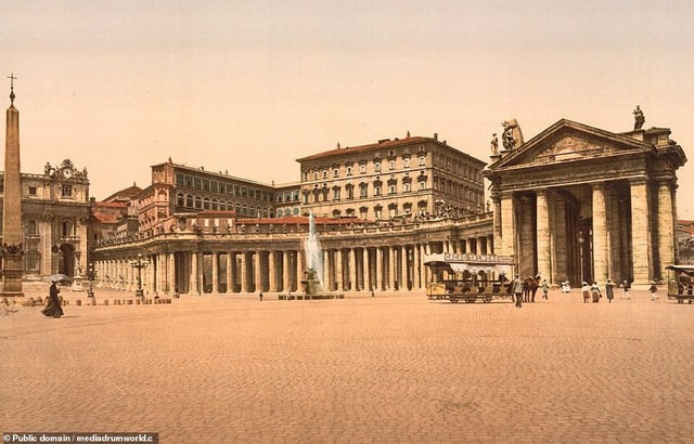 Chiêm ngưỡng vẻ đẹp thế giới cách đây 100 năm - 6
Quảng trường St. Peter ở thành Vatican.