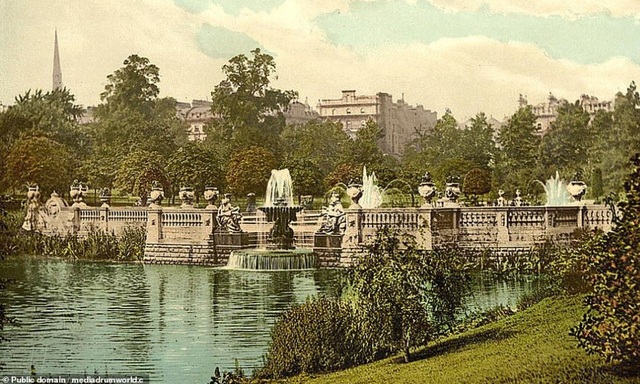 Chiêm ngưỡng vẻ đẹp thế giới cách đây 100 năm - 10
Vườn Kensington ở London, Anh.
