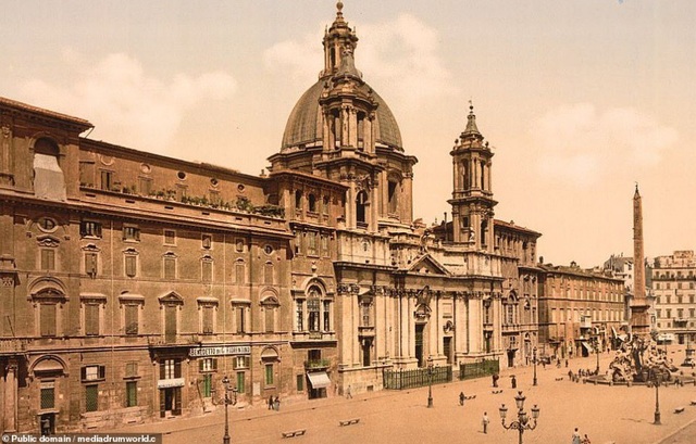 Chiêm ngưỡng vẻ đẹp thế giới cách đây 100 năm - 16
Quảng trường Piazza Navona ở Rome, Ý.