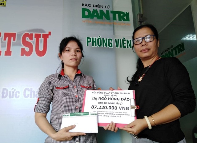 Bạn đọc giúp bé Nhất Huy hơn 87 triệu đồng - Ảnh 1. Bạn đọc giúp bé Nhất Huy hơn 87 triệu đồng - Ảnh 1.