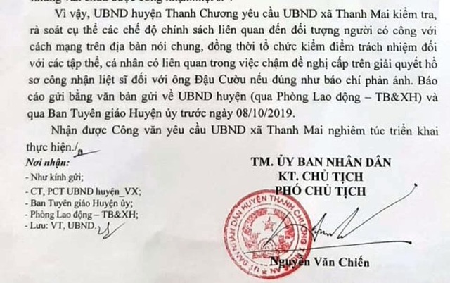 Tổ chức kiểm điểm trách nhiệm vụ liệt sỹ hy sinh 20 năm chưa được công nhận - 1 Tổ chức kiểm điểm trách nhiệm vụ liệt sỹ hy sinh 20 năm chưa được công nhận - 1