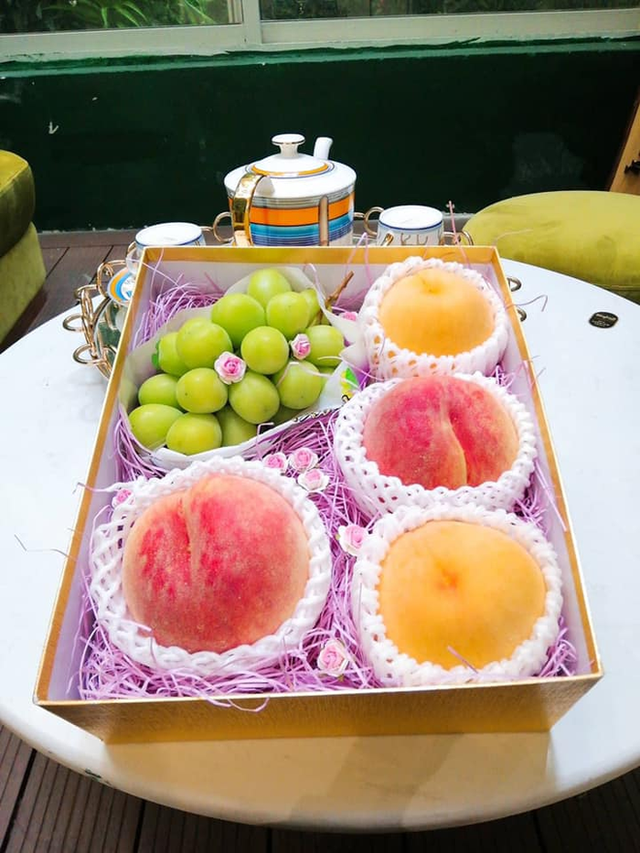 Quả đào xứ mặt trời mọc giá gần 1 triệu đồng/cặp hút nhà giàu Việt - 4 Quả đào xứ mặt trời mọc giá gần 1 triệu đồng/cặp hút nhà giàu Việt - 4