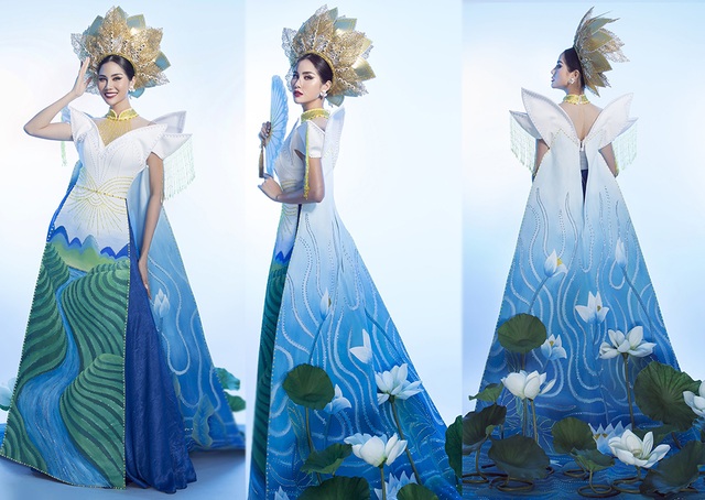 Hoàng Hạnh mang “hồ sen” lên trang phục dân tộc tại Miss Earth 2019 - 4 Hoàng Hạnh mang “hồ sen” lên trang phục dân tộc tại Miss Earth 2019 - 4