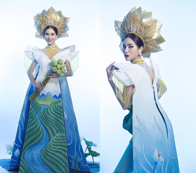 Hoàng Hạnh mang “hồ sen” lên trang phục dân tộc tại Miss Earth 2019 - 3 Hoàng Hạnh mang “hồ sen” lên trang phục dân tộc tại Miss Earth 2019 - 3