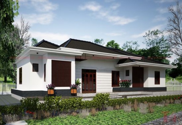 Vẻ đẹp gây sốt của các mẫu nhà cấp 4 giá rẻ kiểu mới có 4 phòng ngủ - 8 Vẻ đẹp gây sốt của các mẫu nhà cấp 4 giá rẻ kiểu mới có 4 phòng ngủ - 8