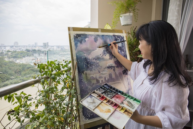 Lan Phương: Con thuyền ngược dòng tìm về với hội họa - 4 Lan Phương: Con thuyền ngược dòng tìm về với hội họa - 4