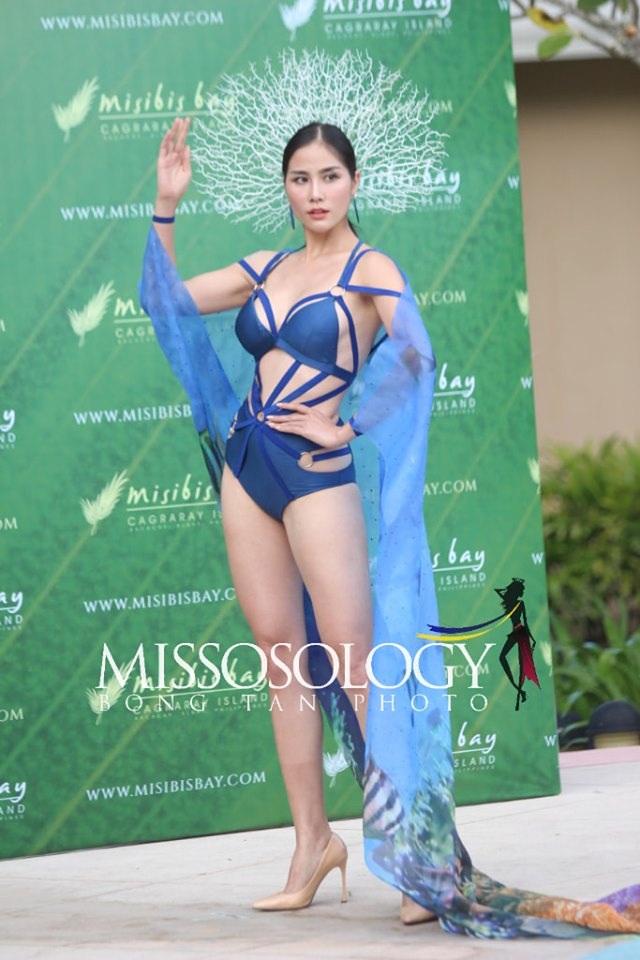 Hoàng Hạnh giành huy chương vàng đầu tiên tại Hoa hậu Trái đất 2019 - 1 Hoàng Hạnh giành huy chương vàng đầu tiên tại Hoa hậu Trái đất 2019 - 1