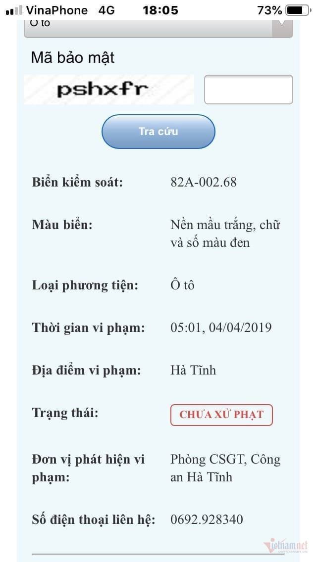 Xe của cán bộ Viện kiểm sát đang ở Kon Tum lại bị bắn tốc độ ở Hà Tĩnh - 3