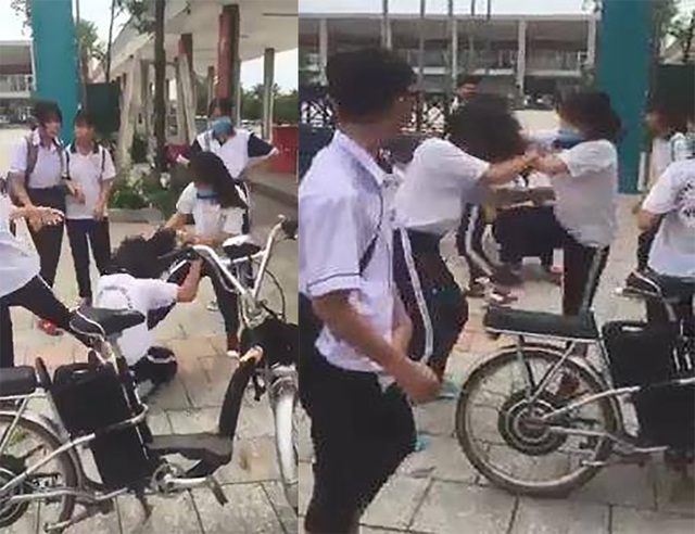 Nữ sinh bị đánh hội đồng vì mâu thuẫn từ màu sắc đôi giày - 1 Nữ sinh bị đánh hội đồng vì mâu thuẫn từ màu sắc đôi giày - 1