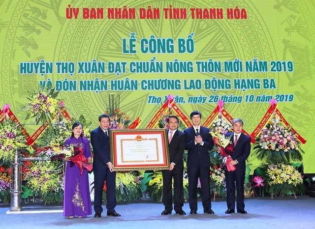Huyện thứ 4 của Thanh Hóa được Thủ tướng công nhận đạt chuẩn nông thôn mới