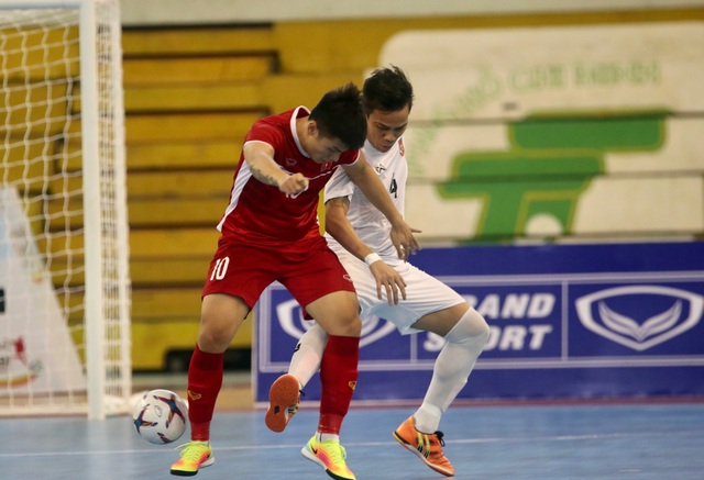 Thắng Myanmar 7-3, đội tuyển futsal Việt Nam giành vé dự giải châu Á - 4 Thắng Myanmar 7-3, đội tuyển futsal Việt Nam giành vé dự giải châu Á - 4
