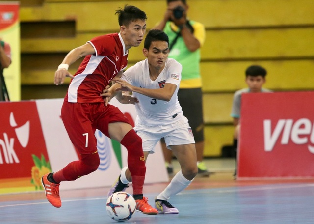 Thắng Myanmar 7-3, đội tuyển futsal Việt Nam giành vé dự giải châu Á - 6 Thắng Myanmar 7-3, đội tuyển futsal Việt Nam giành vé dự giải châu Á - 6