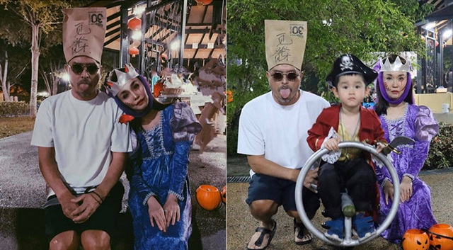 Vợ chồng Phạm Văn Phương - Lý Minh Thuận hoá trang ấn tượng đi chơi Halloween - 2