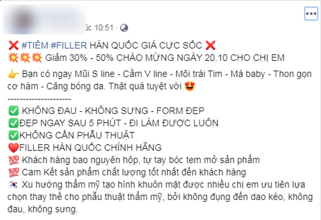 Hoại tử, mù mắt khi tiêm filler: Đừng đặt cược tính mạng vào tay các chuyên gia “tự phong” - 5 Hoại tử, mù mắt khi tiêm filler: Đừng đặt cược tính mạng vào tay các chuyên gia “tự phong” - 5