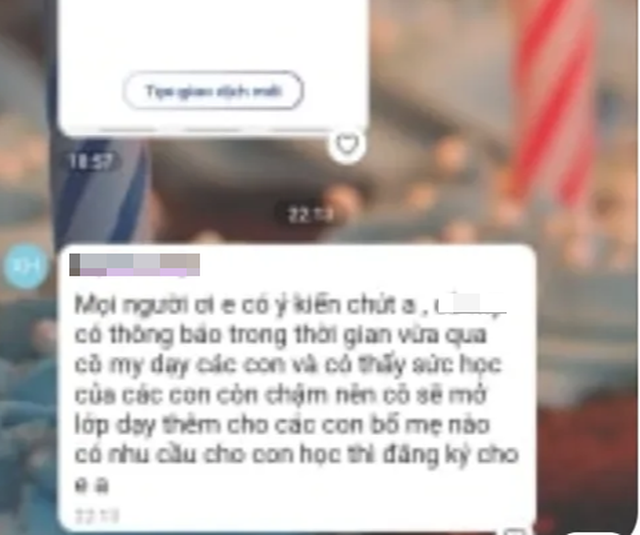 Thông báo của cô giáo “Sức học của các con còn chậm…” - 1