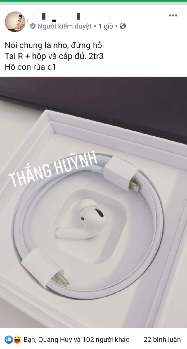 Thanh niên Việt “ngậm đắng” bán lại AirPods Pro mới mở hộp với giá “như cho” vì một lý do bất ngờ - Ảnh minh hoạ 2