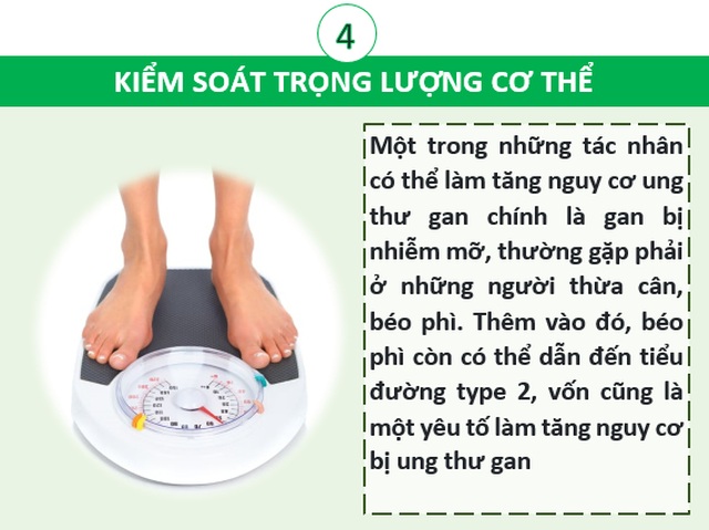 Những “nguyên tắc vàng” giúp bảo vệ cơ thể khỏi ung thư gan - 4 Những “nguyên tắc vàng” giúp bảo vệ cơ thể khỏi ung thư gan - 4