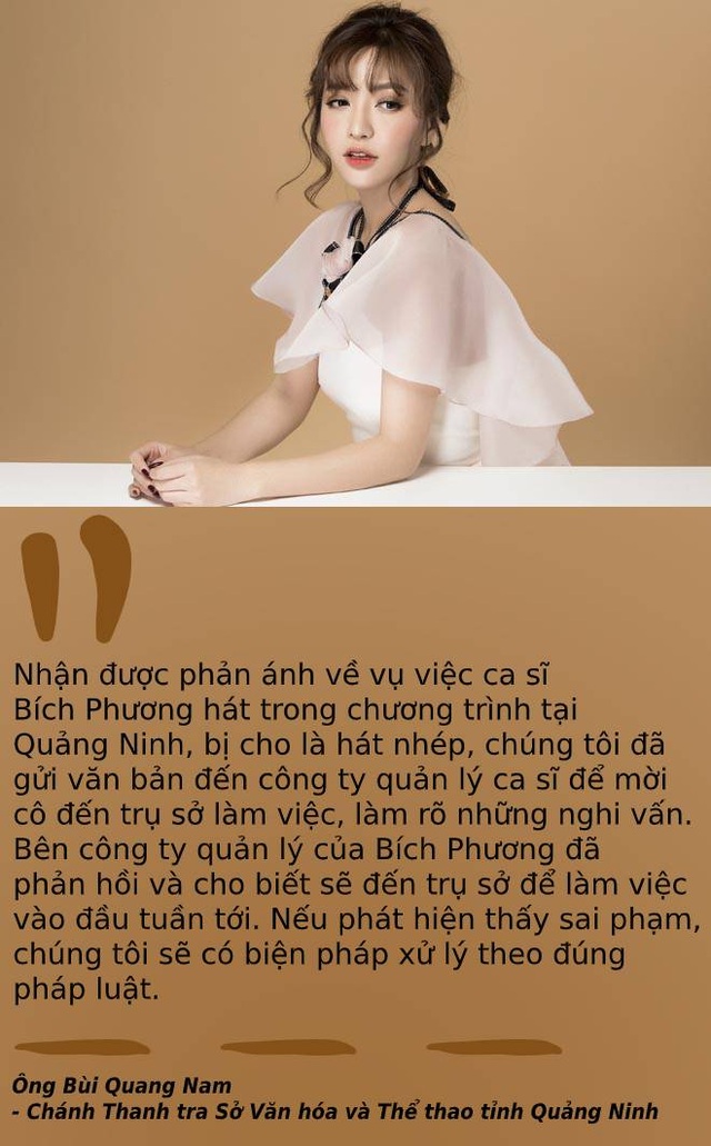 Lùm xùm chuyện ca sĩ Bích Phương bị nghi “hát nhép”