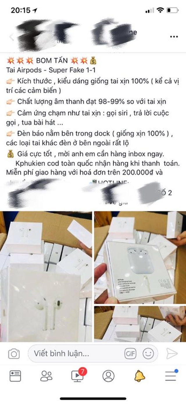 AirPods Pro vừa ra mắt, dân buôn đã chuẩn bị có hàng fake để lừa người dùng - 4 AirPods Pro vừa ra mắt, dân buôn đã chuẩn bị có hàng fake để lừa người dùng - 4