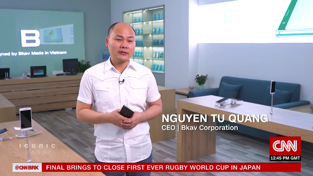 CEO Bkav trải lòng về tên “Quảng nổ” và khát vọng smartphone Việt trên kênh CNN