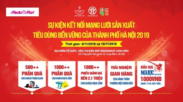 Ngập tràn khuyến mại trong Sự kiện kết nối ngành điện tử tại MediaMart Long Biên - 1 Ngập tràn khuyến mại trong Sự kiện kết nối ngành điện tử tại MediaMart Long Biên - 1