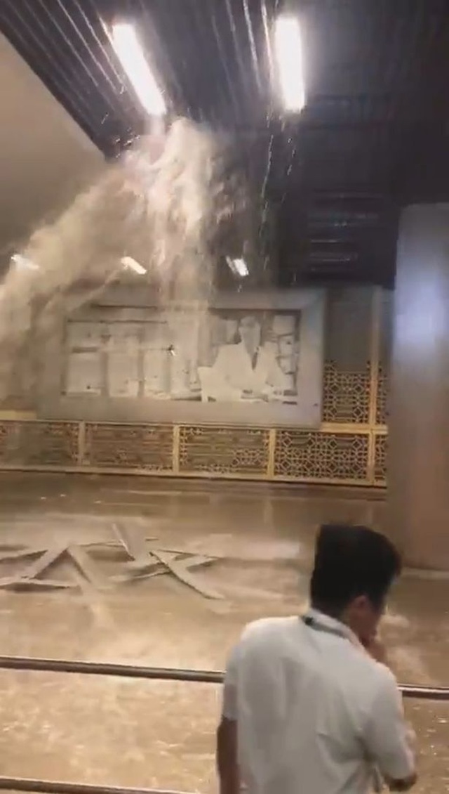 Dòng nước lũ chảy tràn qua trung tâm mua sắm của Dubai - Ảnh minh hoạ 2