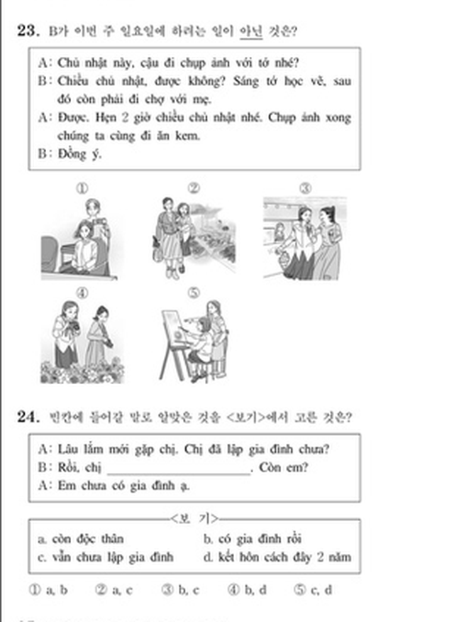 Thử sức với đề thi môn Tiếng Việt trong kỳ thi Đại học Hàn Quốc 2019 - 3