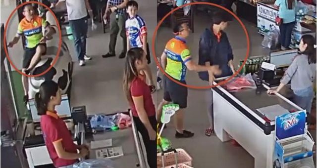 Cho xuất ngũ cán bộ công an ném xúc xích, đánh người bán hàng - 1 Cho xuất ngũ cán bộ công an ném xúc xích, đánh người bán hàng - 1