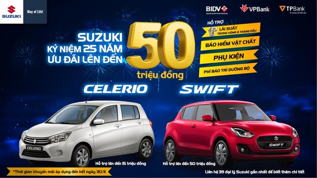 Suzuki ưu đãi lớn lên đến 50 triệu đồng, thời điểm vàng rước Swift về nhà - 1