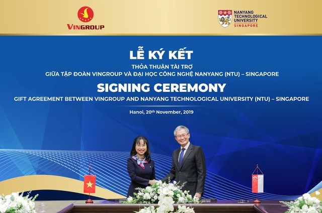 Vingroup tài trợ ĐH Công nghệ Nanyang 5 triệu đô la Singapore cấp học bổng cho người Việt - 2 Vingroup tài trợ ĐH Công nghệ Nanyang 5 triệu đô la Singapore cấp học bổng cho người Việt - 2