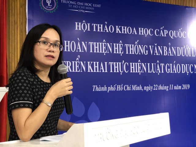 “Luật Giáo dục rất hay nhưng sẽ khó khăn khi triển khai?” - 4 “Luật Giáo dục rất hay nhưng sẽ khó khăn khi triển khai?” - 4