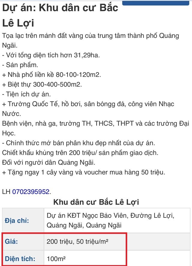 Quảng Ngãi: Chiêu trò giăng bẫy bắt mồi ở các dự án khu dân cư - 2 Quảng Ngãi: Chiêu trò giăng bẫy bắt mồi ở các dự án khu dân cư - 2
