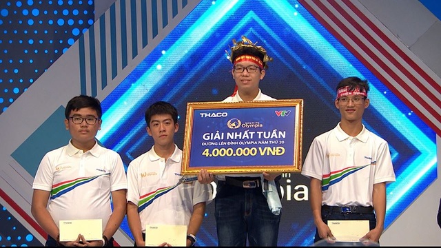 Nam sinh Hà Nội bứt phá, giành vòng nguyệt quế vòng thi tuần Olympia - 1 Nam sinh Hà Nội bứt phá, giành vòng nguyệt quế vòng thi tuần Olympia - 1