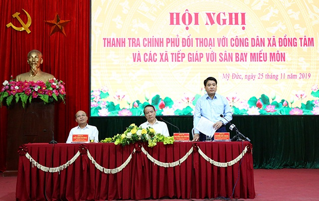 Chủ tịch Hà Nội đối thoại với người dân Đồng Tâm - 1 Chủ tịch Hà Nội đối thoại với người dân Đồng Tâm - 1