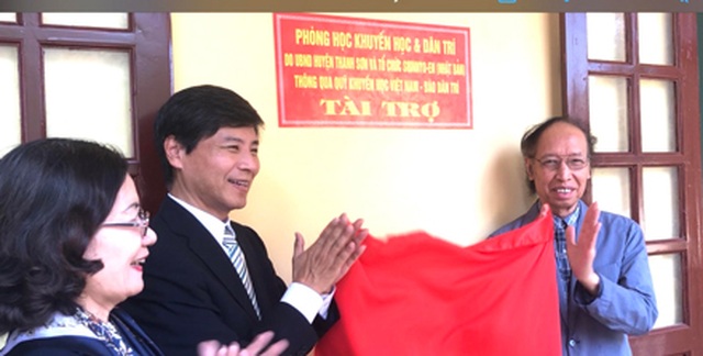 Tổng Biên tập báo Dân trí cùng Tổ chức Shinnyo - en Nhật Bản tặng 3 phòng học cho thầy trò xã miền núi - 6 Tổng Biên tập báo Dân trí cùng Tổ chức Shinnyo - en Nhật Bản tặng 3 phòng học cho thầy trò xã miền núi - 6