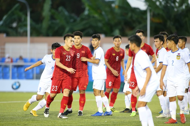 U22 Việt Nam 6-1 U22 Lào: Cú hattrick của Tiến Linh - 6