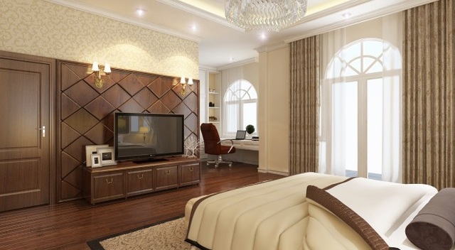 Nhà 1 trệt 1 lầu phong cách cổ điển đẹp sang trọng - 4 Nhà 1 trệt 1 lầu phong cách cổ điển đẹp sang trọng - 4
