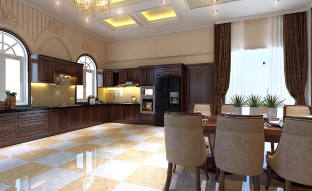 Nhà 1 trệt 1 lầu phong cách cổ điển đẹp sang trọng - 7 Nhà 1 trệt 1 lầu phong cách cổ điển đẹp sang trọng - 7