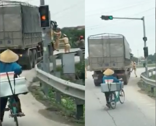Tài xế xe vi phạm đâm thẳng vào CSGT rồi phóng xe bỏ chạy - 1 Tài xế xe vi phạm đâm thẳng vào CSGT rồi phóng xe bỏ chạy - 1
